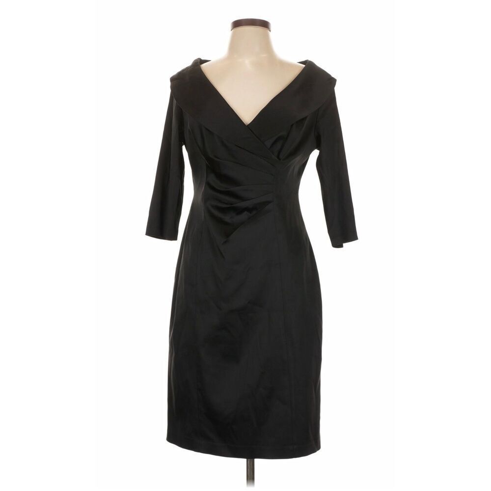 Kay Unger Faux Wrap Evening Dress